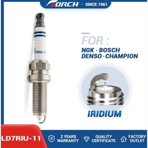 1 Piece TORCH Car Spark Plug Platinum Spark Candles LD7RIU-11 for NISSAN MERCEDES-BENZ SUBARU TOYOTA MAZDA Car Accessories