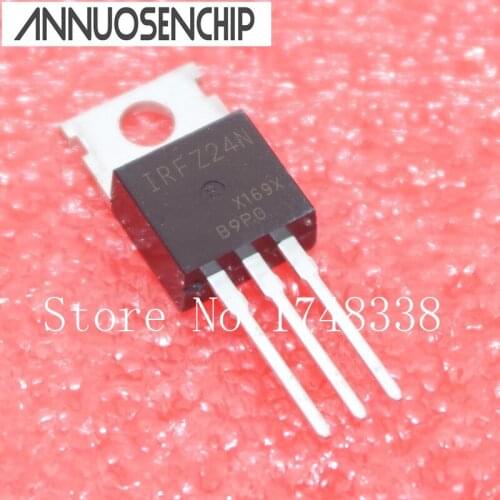 10pcs IRFZ24N IRFZ24 HEX Power MOSFET N-Channel 17A 55V IRFZ24NPBF