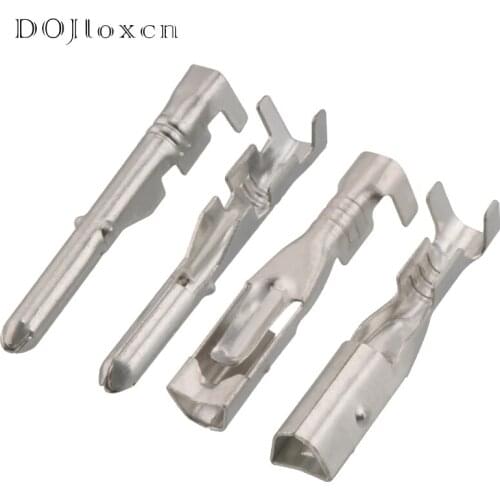 20/50/100/200 Pcs 2.3 MM H62 Brass Tinned Automotive Wiring Terminal Male Female Connector Plugs Socket DJ221-2.3A DJ221-2.3A