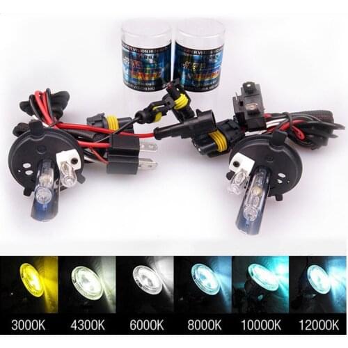 35W 55W Xenon and Halogen Headlight Bulb H4 9004 9007 H13 12V HID Double bulb 4300K 5000K 6000k 8000K high brightness