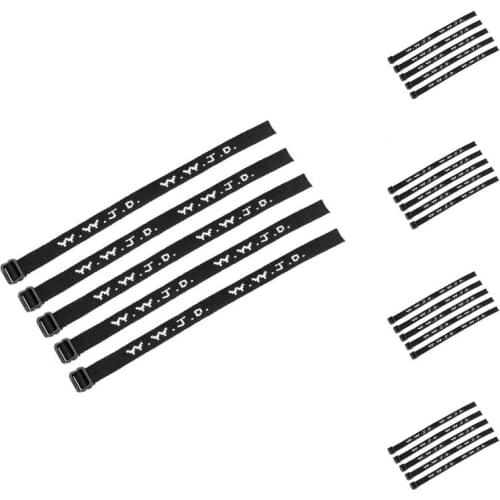 40pcs Black WWJD Bracelet, Religious Bracelet, What Would Jesus Do Bible Bookmark Gifts Bracelet, WWJD Sunday School Fundraising