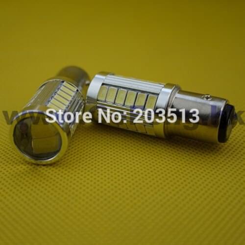 50pcs/lot car led lighting lamp P21/5w bay15d 1157 33 leds 5630 SMD 33 smd nice color bulb Free shipping