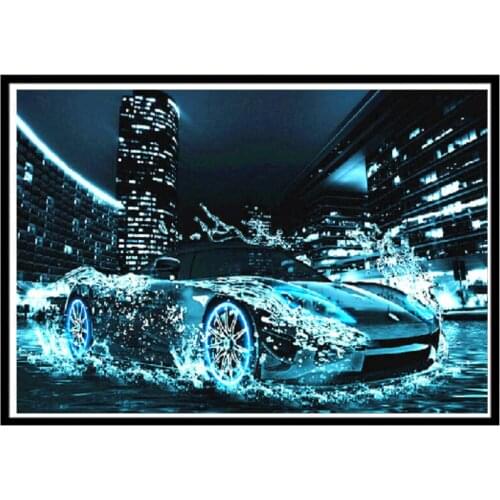 5D diamond painting car sports car full circle diamond embroidery rhinestone mosaic cross stitch decoration