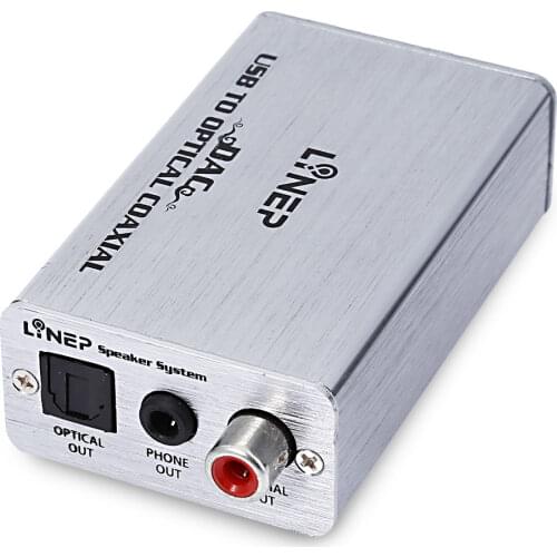 Audio DAC Digital To Analog Converter Digital Decoding Output Fiber Coaxial Earphone DAC Converter