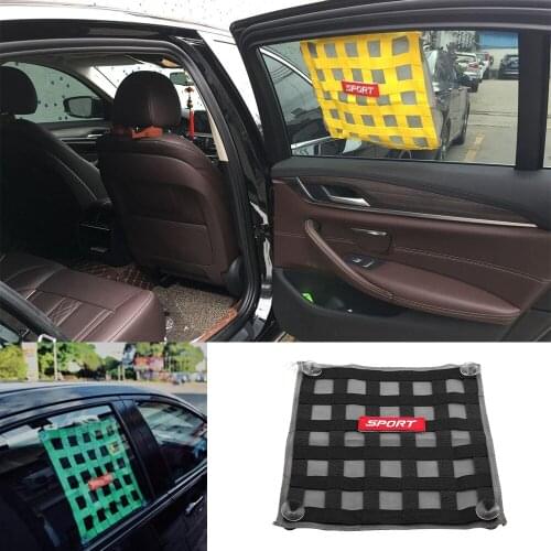 Car Sun Shade UV Protection Car Curtain Window Sunshade Side Window Mesh Sun Visor Summer Protection Safety Net Sunshade Decor