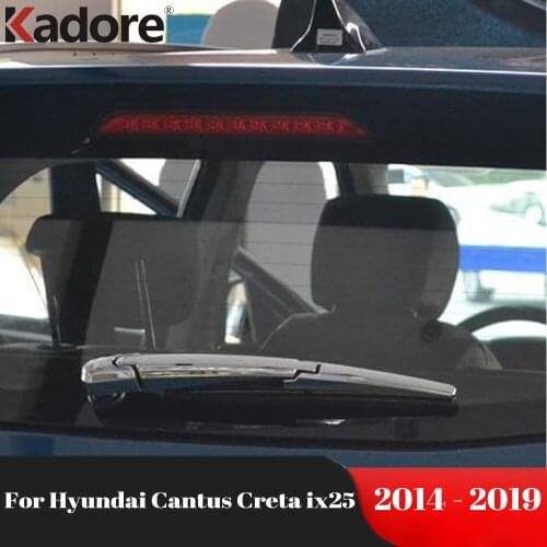 For Hyundai Cantus Creta ix25 2014-2019 Accessories Rear Window Windscreen Wiper Cover Trim ABS chrome Exterior Refit products