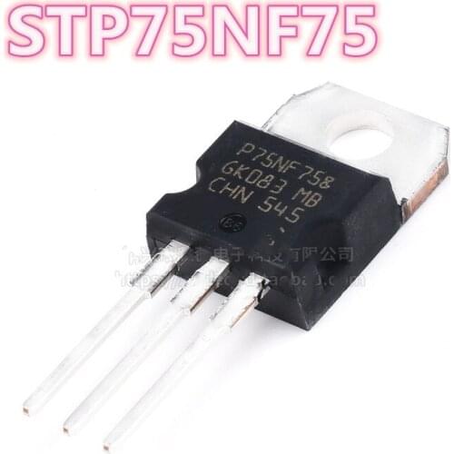 Free shipping: STP75NF75 P75NF75 75NF75 Field effect tube in-line TO-220 tested good quality