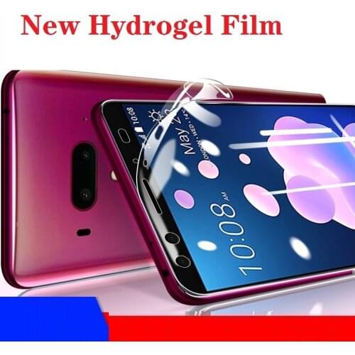 For HTC Desire 20 Pro Hydrogel Film High Quality Protective Film Screen Protector Phone Cover HTC U20 Wildfire E2 R70 Not Glass