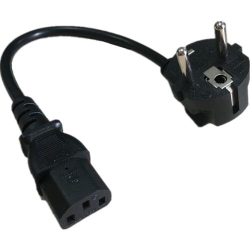 Europe EU plug Germany, France to IEC C13 Power Cord 0.3M /0.6M IEC C13 EU power mains cable AC EU Plug to IEC Kettle C13