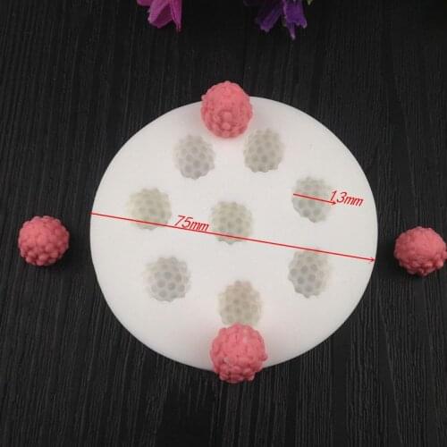 Flip sugar cake modeling liquid silicone mold raspberry dry Perth molds DIY chocolate baking tool WMJ-809