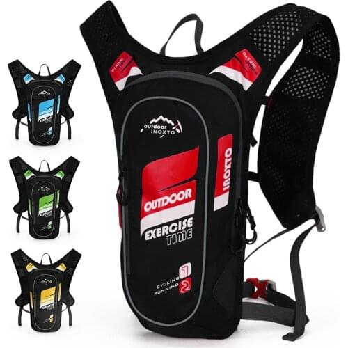 8 liters bicycle riding outdoor sports backpack, running hiking hiking backpack, hydrating water bag, bladder rainproof