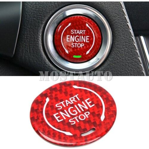 Red Engine Start Stop Button Cover Trim For Cadillac XT 2018-2020 XT6 2019-2020 CT5 2019-2020 CT4 2019-2020 1pcs Car Decor