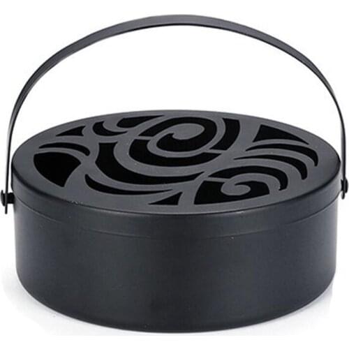 Metal Portable Mosquito Coil Holder,Household Mosquito Repellent Box,Classical Design Portable Mosquito Coil Holder