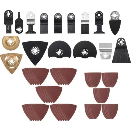 16-66pcs Multi-Function Bi-metal Precision Saw Blades Oscillating Blade Multi Wood Cut Kit Chipboard Tool Circular Saw Blade