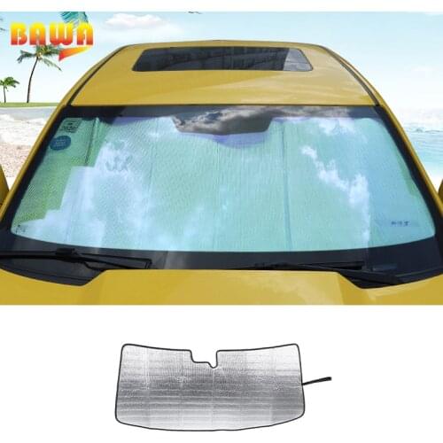 BAWA Interior Mouldings Windshield Sun Visor Protective Cover Stickers Accessories For Chevrolet Camaro 2012-2015 Car Accessorir