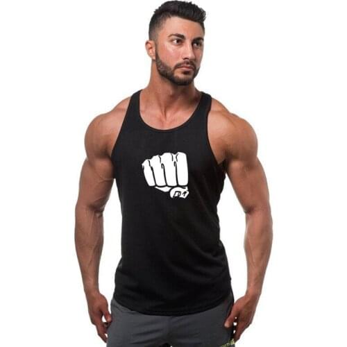 2021 Men Bodybuilding Tank Tops Gym Workout Fitness Cotton Sleeveless shirt Running Clothes Male Summer Casual Vest