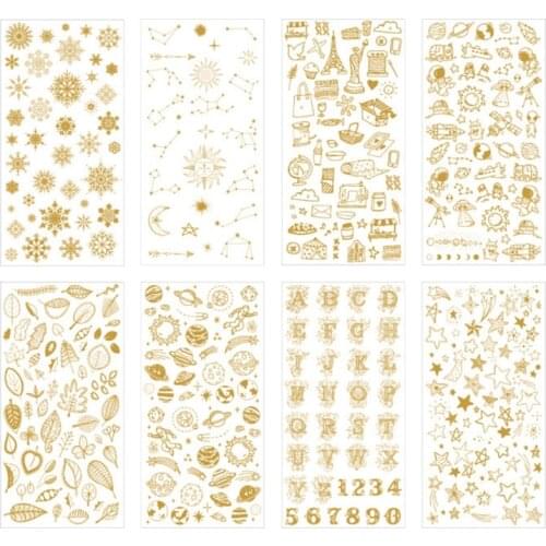 8 Sheets UV Epoxy Resin Filling Material DIY Crafts Jewelry Making Filler Stickers Resin Mold Decorative Lables