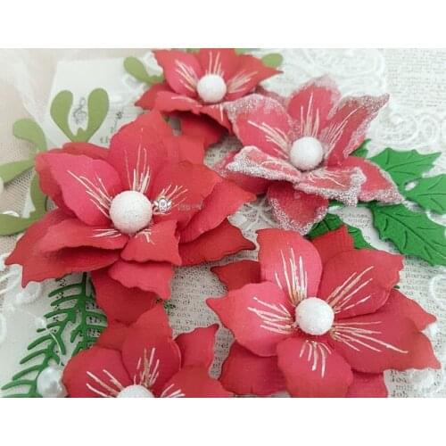 New Holly Christmas tree branches metal Cutting Dies Stencils DIY Scrapbooking Paper/photo Cards Embossing Dies