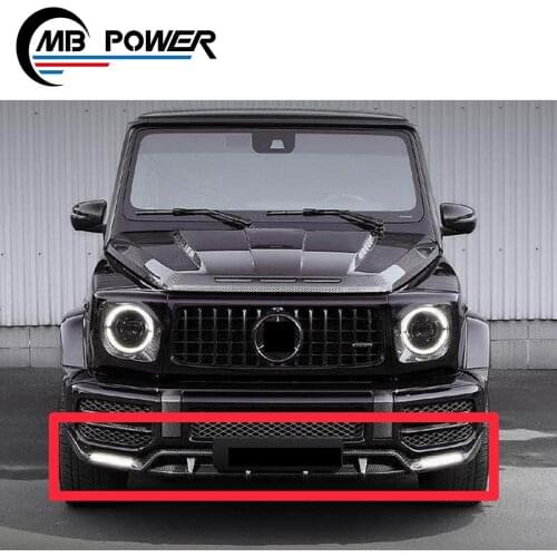 G -Class W464 G63 balde II front lip W463A W464 G63 carbon fiber front bumper lip front spoiler