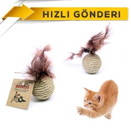 Petviya Shaggy Mesh Ball Cat Toy 5 Cm-Cat Play Ball 298748527