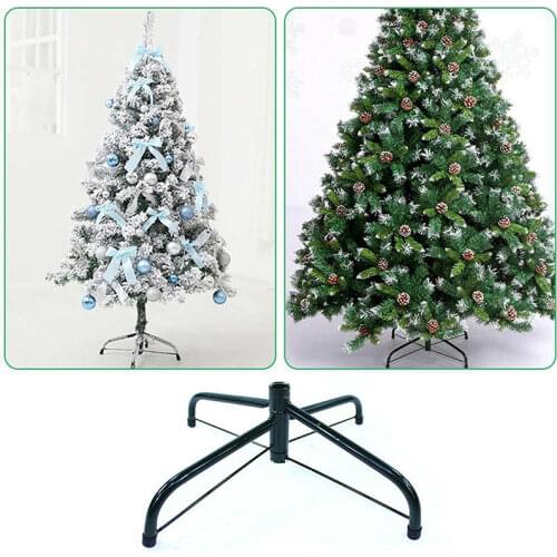 30/40/45/50/60cm Christmas Tree Base Stand Foldable Iron Bracket Bottom Holder Base 4 Feets Christmas Tree Bracket Accessories