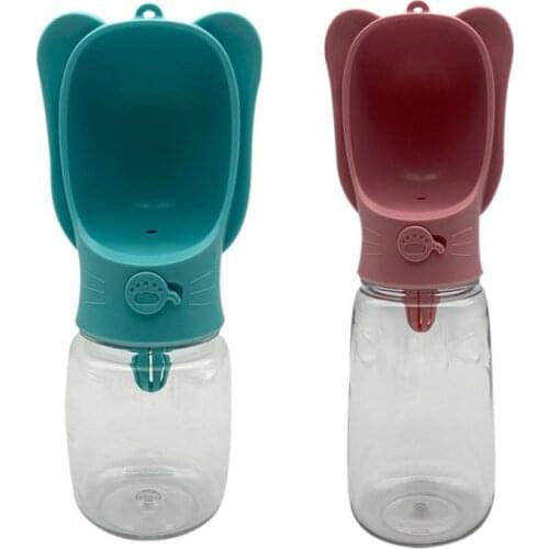 Pet Outdoor Travel Water Cup With Cute Ears Portable Drinking Water Feeder For Cats Dogs Puppy Practical Pet Supplies