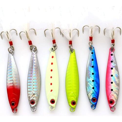 Long Casting Shore Jigging Jigs Luminious Bass Fishing Sea Fishing Freshwater Jig Lure