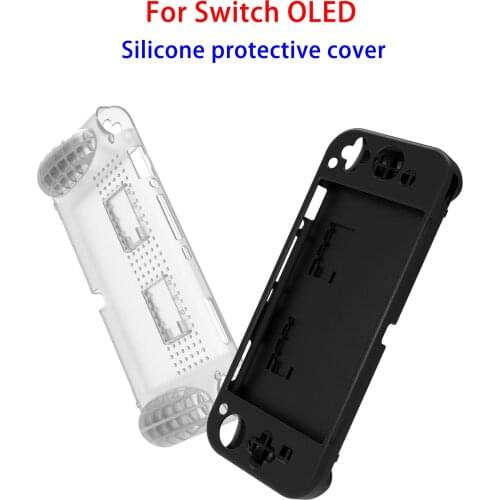 For Switch OLED Console Silicone Protective Cover Game Console Joypad Integrated Protective Cover Accessories