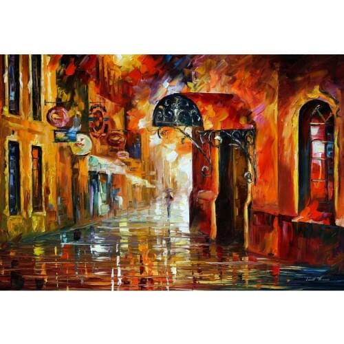 Contemporary art old vitebsk hand painted knife paintings landscape oil on canvas High quality