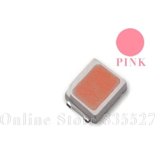 100pcs/lot LED lamp beads pink SMD 2835 0.2W Super highlight light-emitting diode