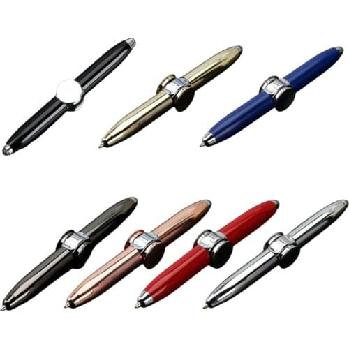 LED Spinning Pen Ball Pen Fidget Spinner Hand Top Light EDC Stress Relief Toys