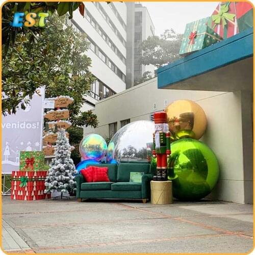 Reflective giant inflatable mirror ball balloon,advertise mirror inflatable pvc balloon Home Garden Ornament Decoration