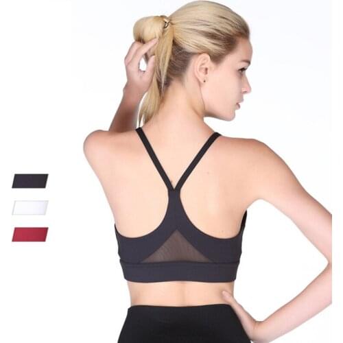 Womens Tracksuit Slim Back Push Up Sports Underwear Shockproof Running New Breathable Soft Yoga Bra