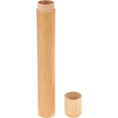 Natural Bamboo Toothbrush Tube Toothbrush Holder Toothbrush Case Bamboo Tube