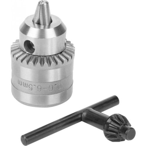 0.6-6mm Waterproof Electric Drill Chuck Key Type Drill Chuck Mini Drill Chuck for Electric Power Drill B10 or 3/8-24UNF Optional