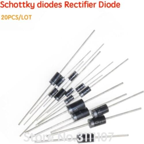 20PCS HER208 HER308 HER508 FR307 FR309 SR260 SR540 SR560 SR3100 SR5100 SF54 SF56 RU2 RU3 BY228 Schottky diodes Rectifier Diode