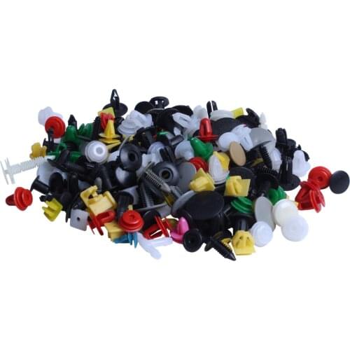 200Pcs Universal Mixed Auto Fastener Car Bumper Clips Retainer Car Fastener Rivet Door Panel Fender Liner for all car