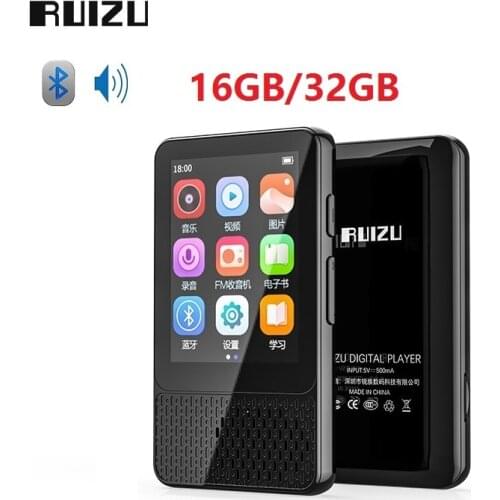 2021 RUIZU M18 Bluetooth 5.0 MP4 player 16GB/32GB 2.4 inch Touch Screen Music Video Player With Recording Radio E-Book Pedometer