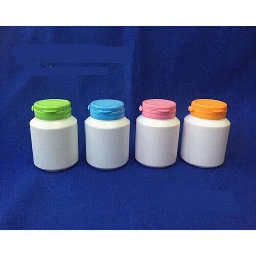 300pcs/lot 150ml Plastic PE White Bottle with Tearing Cap for Tablets Pills Capsule Powder Medicine Candies Food Packaging