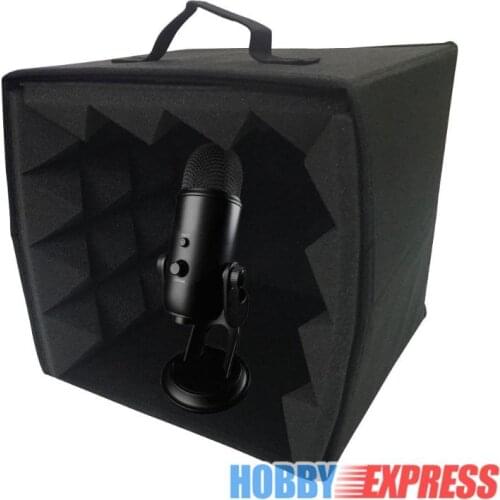 Arrowzoom Portable DIY Studio Soundproofing Recording Booth Microphone Isolation Pyramid Foam Box KK1159