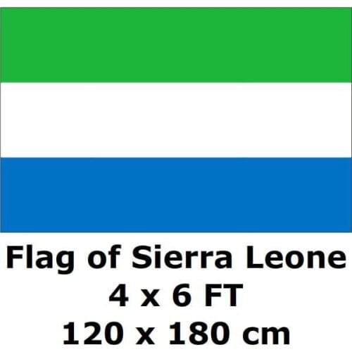 Sierra Leone Flag 120 x 180 cm 100D Polyester Large Big Flags And Banners National Flag Country Banner