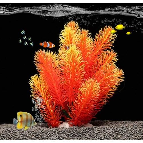 60%HOTFake Aquatics Plants High Imitation Decorative Long-lasting Simulation Water Grass Aquarium Ornament for Fish Tank Decor