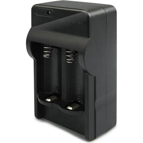 GTF EU Plug Charger 16340 Ajustable Universal Dual Battery Charger Charging For 3.7V 16340 Li-ion Rechargeable Battery Charger
