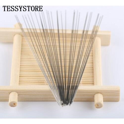 50pcs Various Lengths Of Elongated Metal Beading Needles For Jewelry Making Tools Threading Cord Tool