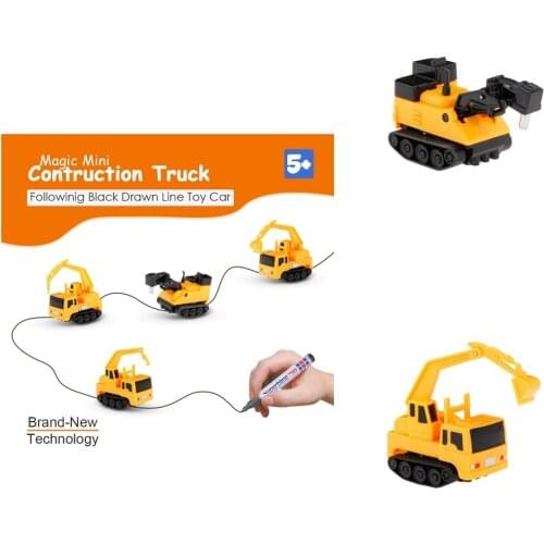 2Pcs Kids Truck Inductive Magic Toy Children Car Building Model For Baby