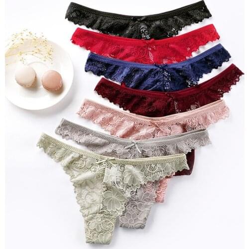 Lace Thong G String Tangas Women Sexy Floral Panties Women Underwear Sexy Female Briefs Ladies Panty Underpants Lingerie majtki