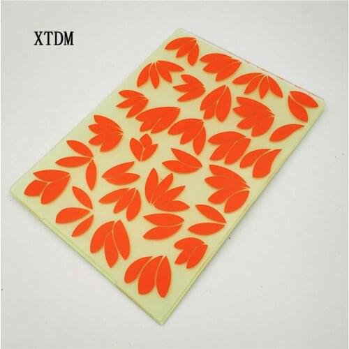 HOT plastic petal template craft card making paper card album wedding decoration scrapbooking Embossing folders