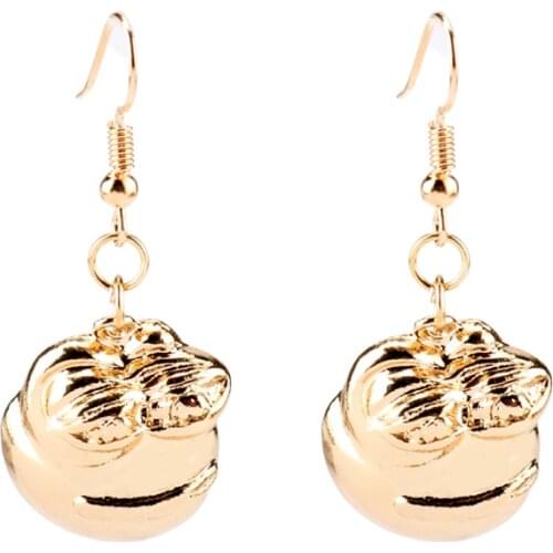 Fashion Statement Earrings Frog earrings For Women 3D Gold Animal Metal Earrings Drop Earing Modern Jewelry