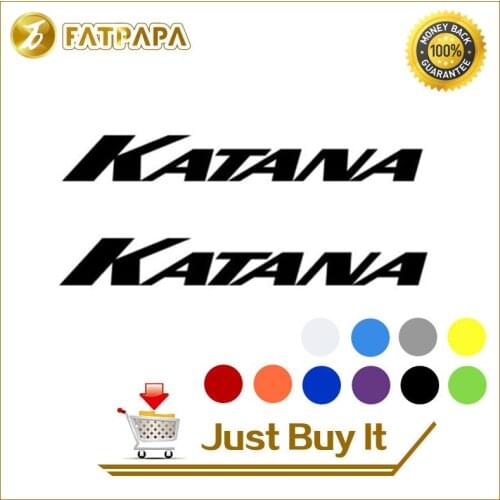 Motorcycle bike Fuel tank Wheels Fairing notebook Luggage helmet MOTO Sticker decals For Suzuki KATANA