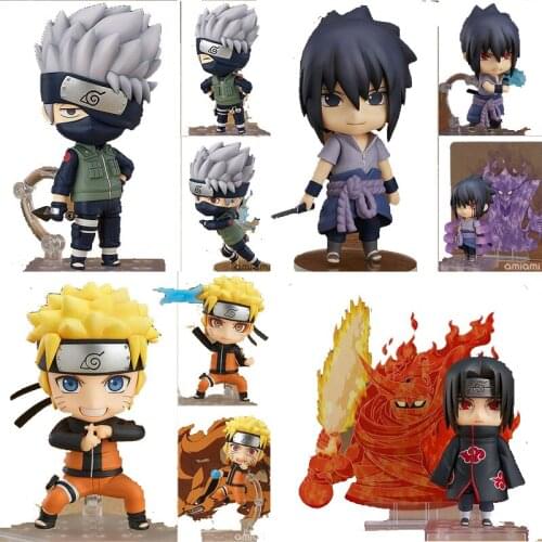 NARUTO Uzumaki Naruto Sasuke Kakashi Uchiha Itachi Gaara Collectible doll Figure model set toy gift variable face
